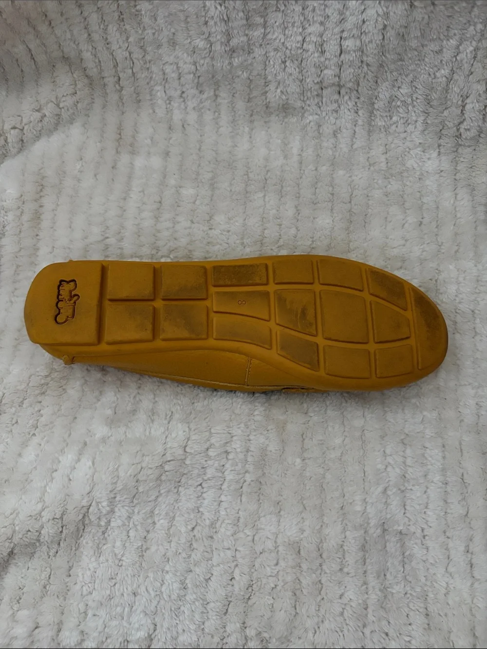 COACH Woman's Yellow Gold Marley Leather Loafers